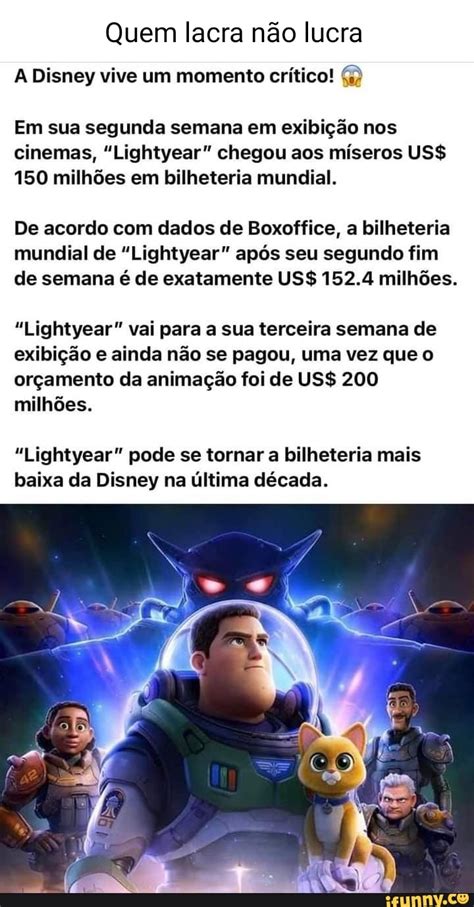 Quem Lacra N O Lucra A Disney Vive Um Momento Cr Tico Em Sua Segunda