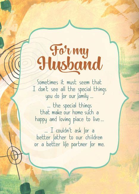 Fathers Day Card From Wife To Husband Design Corral