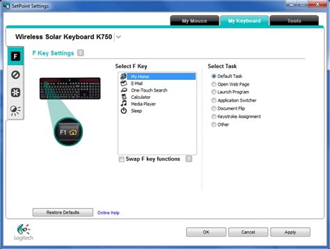 Customizing My K750 Keyboard With Logitech Setpoint Software Logitech Support Download