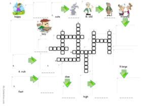 Comparison Comparative And Superlative Crossword Vocab