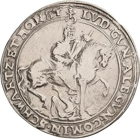 1 Thaler Albert VIII Günther XLII Anton Heinrich Johann Günther