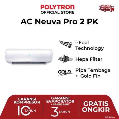 Promo Polytron Ac Neuva Pro 2 Pk Pac 18vz Cicil 0 3x Kab Tangerang