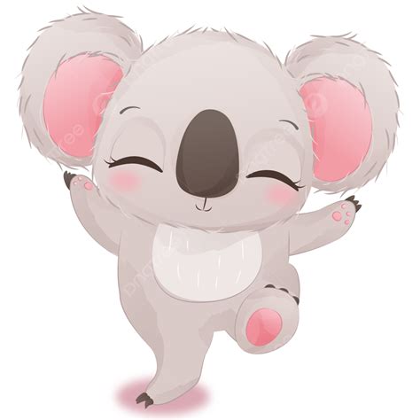 Adorable Illustration Vector Hd Images Adorable Little Koala