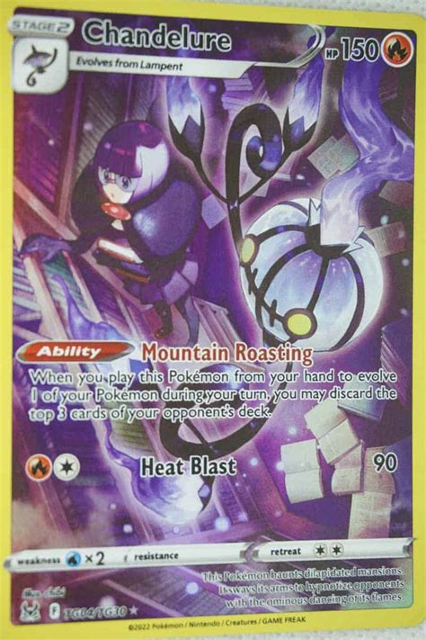 Chandelure TG04 TG30 Holo Rare Pocket Monster