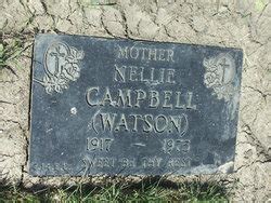 Nellie Johanna Watson Campbell 1917 1975 Mémorial Find a Grave