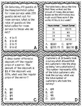 Ratios In Real Life Task Cards Teks B Ccss Rp Math Game Tpt