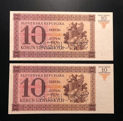 2x 10 Ks 1943 POSTUPKA jednočíselná série Vr 6 SPECIMEN top stav UNC