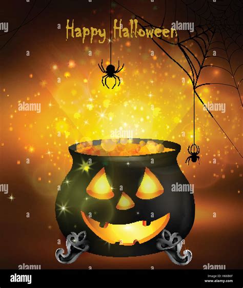 Halloween witches cauldron Stock Vector Image & Art - Alamy