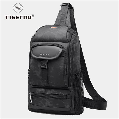 Tigernu Bolso De Pecho Con M Ltiples Bolsillos Bolsa De Hombro A Prueba