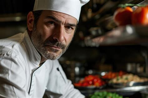 Premium AI Image An Attractive Male Chef Showcasing His Culinary