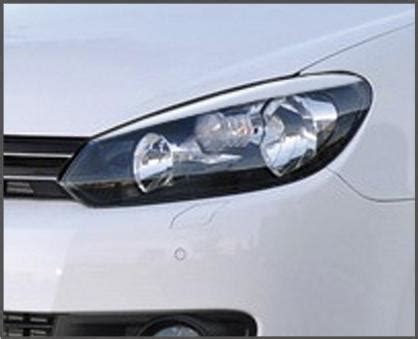 Purchase VW GOLF GTi MK6 Eyelids eyebrows FRONT headlight light brows ...