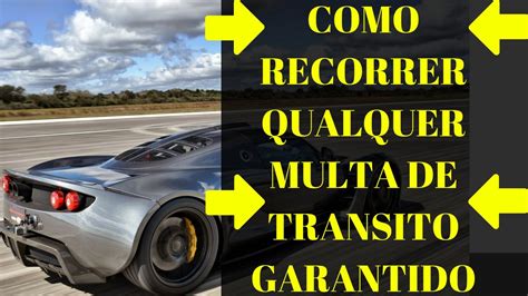 Como Recorrer Multa De Transito Por Excesso De Velocidade Youtube