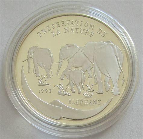 Kongo 1000 Francs 1993 Tiere Elefant Mago Muenzen 59 00