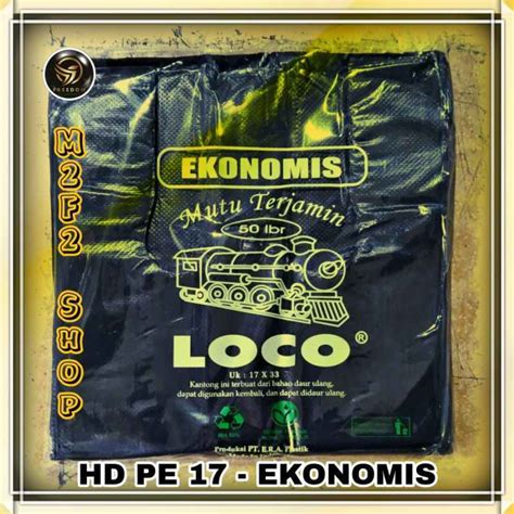 Promo Kantong Plastik Kresek Loco HD PE 17 Hitam Ekonomis Kemasan