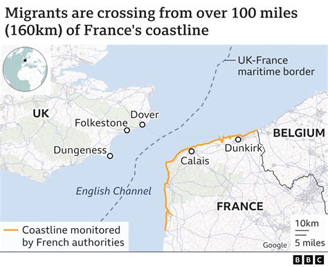 France Ramps Up Channel Migrant Patrolling Bbc News