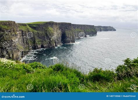 Weltberühmte Klippen Von Moher in Der Grafschaft Clare Irland