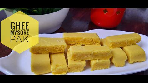 Ghee Mysore Pak Recipe Soft And Tasty Mysore Pak Recipe 100 Melting