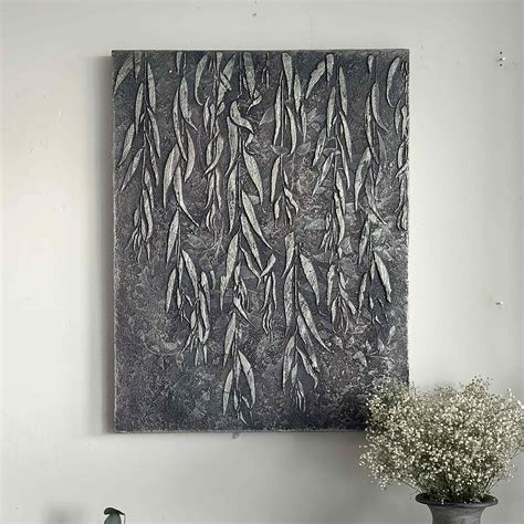 Buy Modern Silver Leaf Vintage Wood Art | Artchi