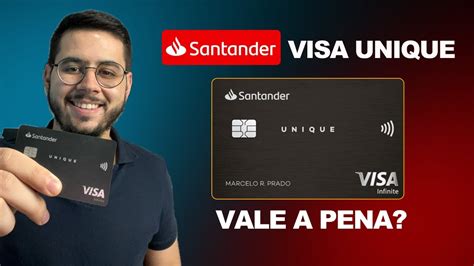 Meu novo cartão de Crédito do Santander Unique Visa Infinite YouTube