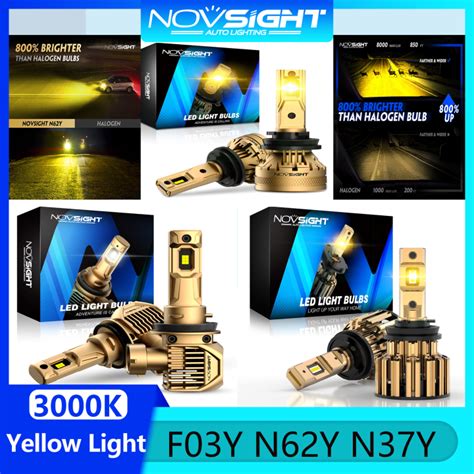 K Yellow Light Novsight F Y N Y N Y Led Headlight Bulb