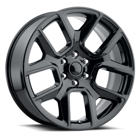 22 Fits 2019 Dodge Ram 1500 Laramie Hemi Wheels Gloss Black 6x55 Set