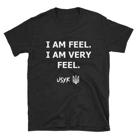 Oleksandr Usyk I Am Very Feel Black Grey Blue T Shirt Etsy