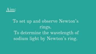 Newton S Rings Ppt