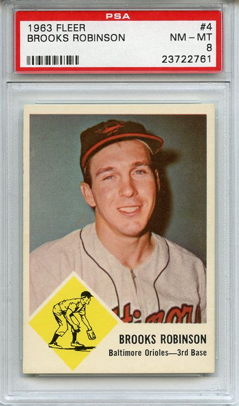 Lot Detail 1963 Fleer 4 Brooks Robinson PSA NM MT 8