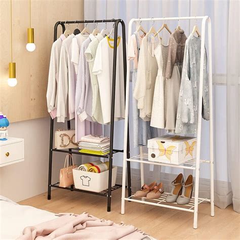 Heavy Duty Double Clothes Rail Hanging Rack Garment Display Stand