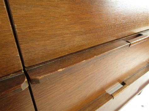 Unusual Mid Century Modern Walnut L Shaped Dresser At 1stdibs L