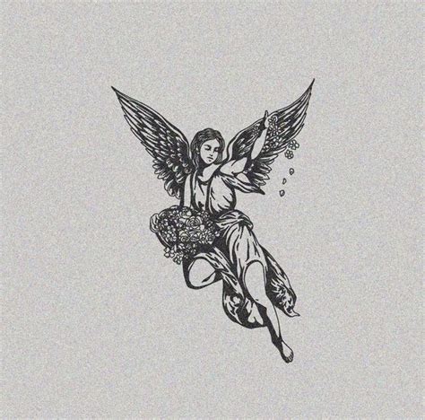 angel sketch | Tattoos, All black tattoos, Sketches