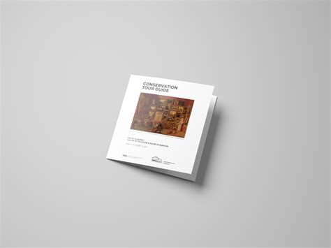 museum conservation  guide print  behance