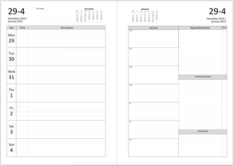 A5 Diary Inserts Printable | shop fresh