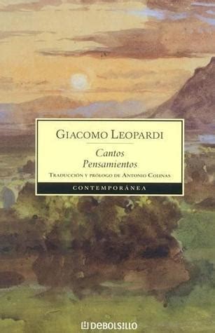 Cantos Pensamientos By Giacomo Leopardi Goodreads