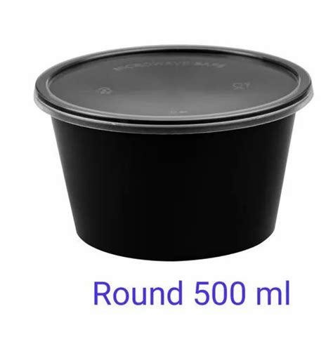 Black Plastic Damati Ml Round Container At Rs Piece In Gurugram