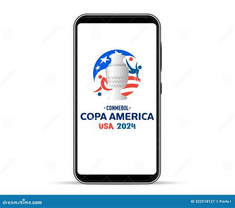 Kiev Ukraine June 17 2024 Copa America 2024 Football Championship Logo On A Phone Editorial