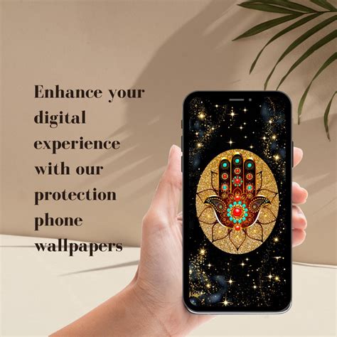 Hamsa Evil Eye Phone Wallpaper Instant Digital Etsy