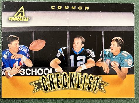 1997 Pinnacle Checklist 198 Dan Marino Drew Bledsoe Collins Free