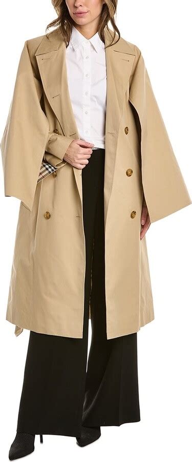 Burberry Gabardine Trench Coat Shopstyle