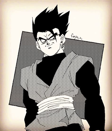 Son Gohan Goku Black And Gohan Black Dragon Ball And 1 More Drawn