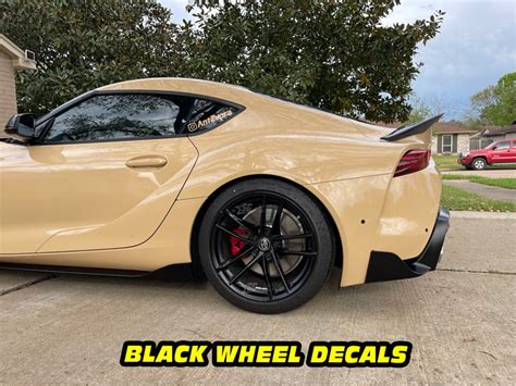 Mk5 Supra Wheel Decals With 19 Wheels