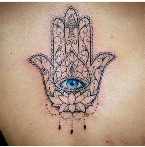 Evil Eye Hand Tattoo