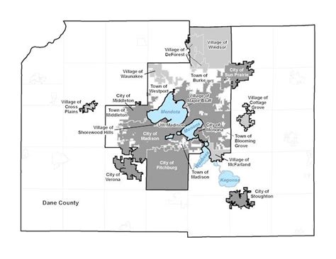 Map of Madison's Lakes | Map, Lake, Madison