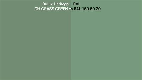 Ral Ral 150 70 10 Vs Dulux Heritage Sage Green Side By Side 41 Off