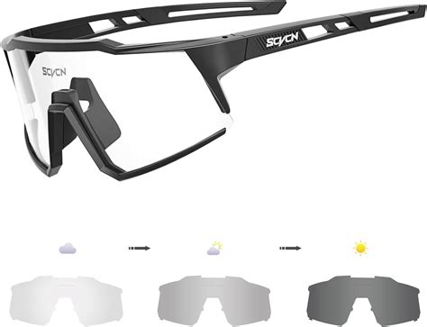 Scvcn Photochromic Cycling Glasses With Tr90 Sports