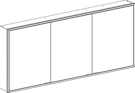 VIGOUR individual V3 Lichtspiegelschrank 1628x724 mm 3 Türen