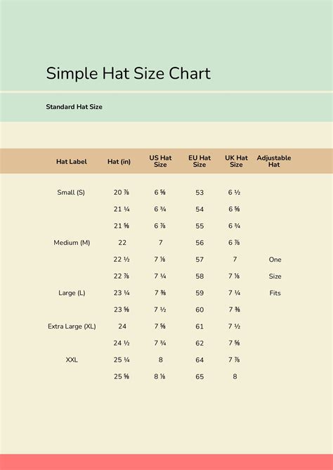 Free Under Armour Hat Size Chart Download In Pdf