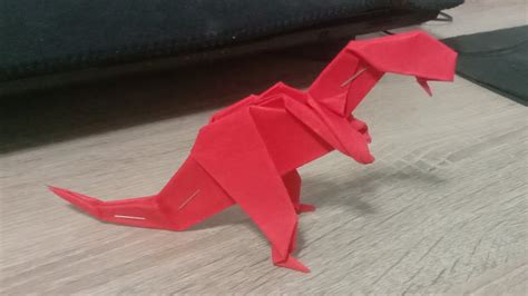 พับ Tyrannosaurus Rex T Rex How To Make Origami T Rex Youtube