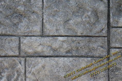 Ashlar Cut Stone Stamped Concrete Hanover Pa Carbaugh Concrete