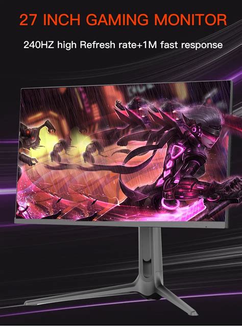 27 Inch 240hz Gaming Monitor 2k 2560x1440 Computor Pc Lcd Monitor - Buy ...